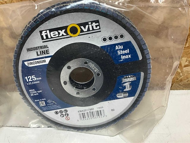 Flexovit lamellenschijf 125mm (10x) - afbeelding 1 van  3