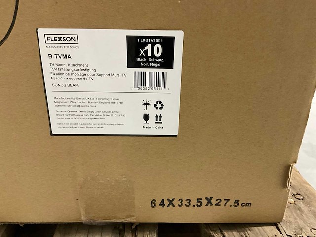 Flexson beam blk x1 sonos beam tv-beugel bevestiging (45x) - afbeelding 4 van  7