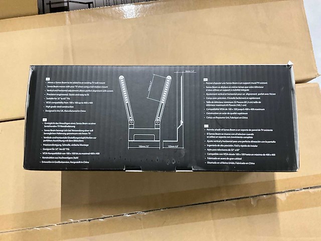 Flexson beam blk x1 sonos beam tv-beugel bevestiging (45x) - afbeelding 6 van  7