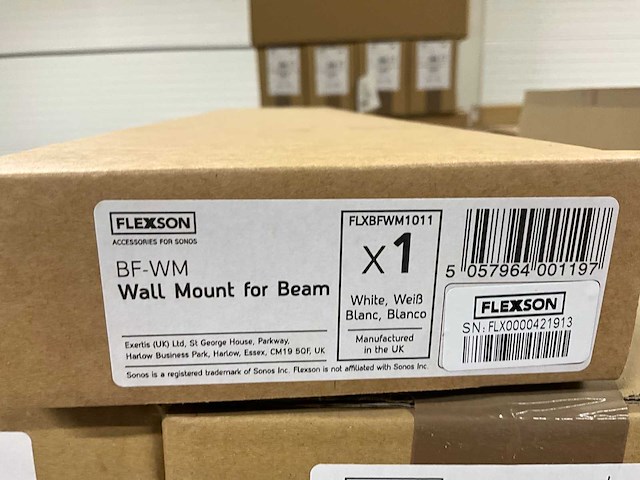 Flexson beam wht x1 sonos beam tv-beugel bevestiging (400x) - afbeelding 10 van  10