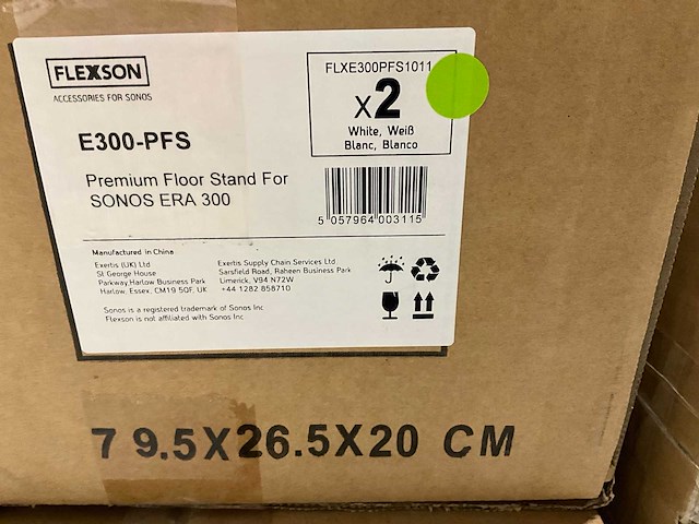 Flexson flxe300pfs1011 sonos era 300 vloerstandaard (25x) - afbeelding 3 van  6