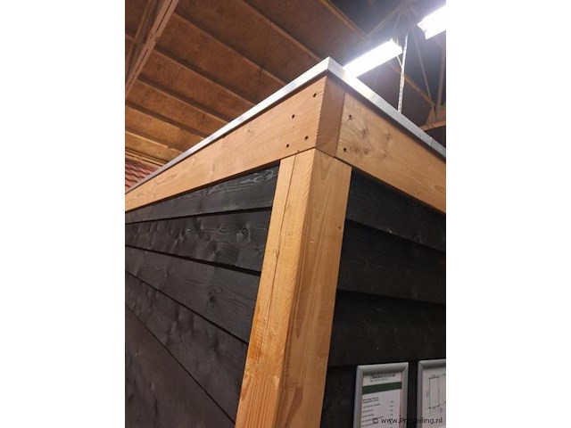 Flexwood (douglas) tuinhuis met overkapping - 510x327cm - afbeelding 13 van  14