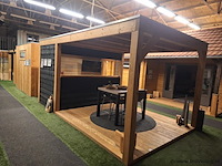 Flexwood (douglas) tuinhuis met overkapping - 510x327cm