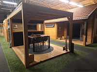 Flexwood (douglas) tuinhuis met overkapping - 510x327cm - afbeelding 2 van  14