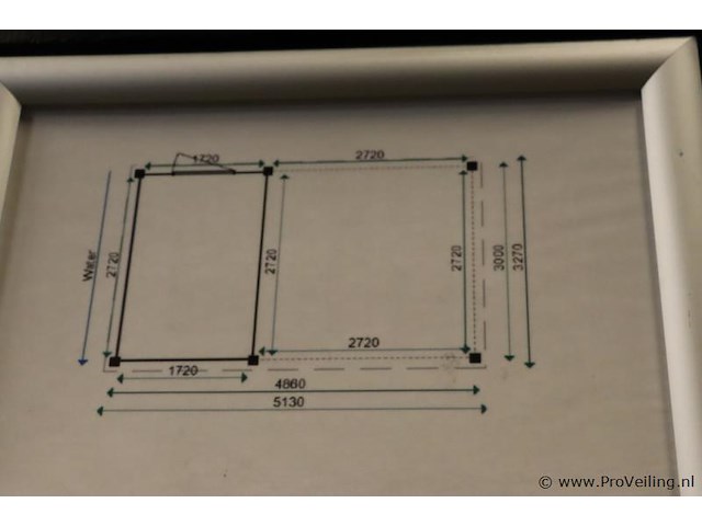 Flexwood (douglas) tuinhuis met overkapping - 510x327cm - afbeelding 20 van  29