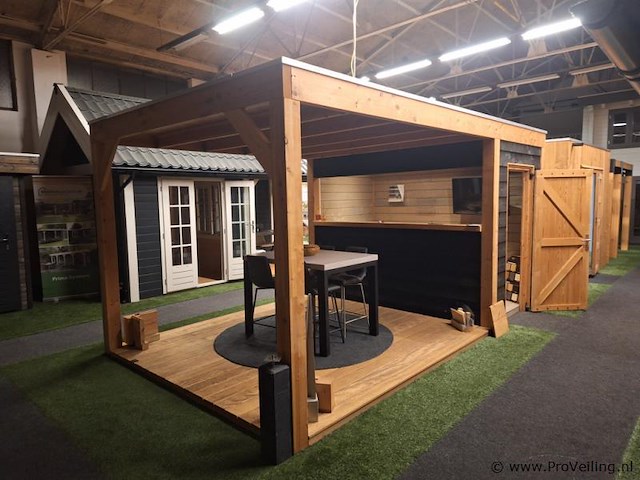 Flexwood (douglas) tuinhuis met overkapping - 510x327cm - afbeelding 23 van  29