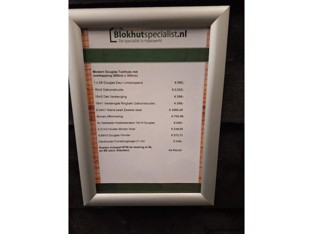 Flexwood (douglas) tuinhuis met overkapping - 510x327cm - afbeelding 29 van  29