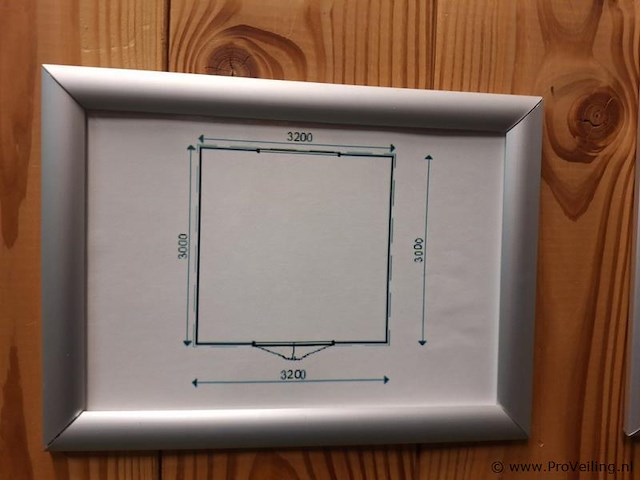 Flexwood (douglas) tuinkantoor - 320x300cm - afbeelding 16 van  16