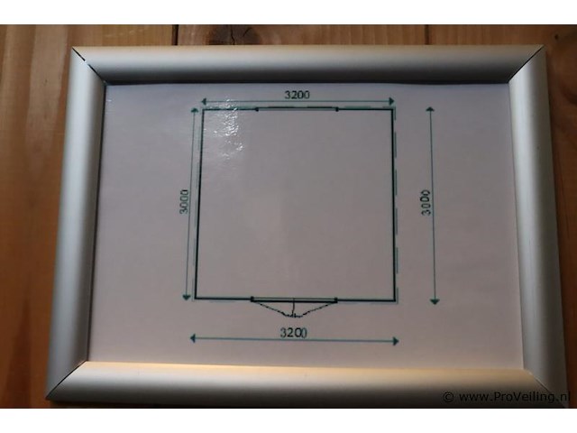 Flexwood (douglas) tuinkantoor - 320x300cm - afbeelding 6 van  14