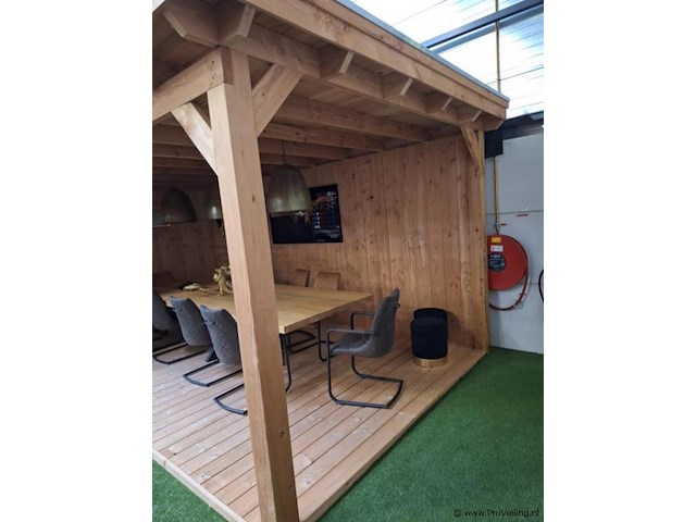 Flexwood type nijmegen overkapping met berging - 865x300cm - afbeelding 7 van  13