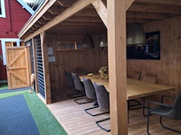 Flexwood type nijmegen overkapping met berging - 865x300cm - afbeelding 8 van  13