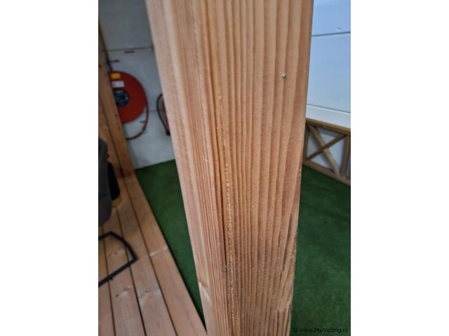 Flexwood type nijmegen overkapping met berging - 865x300cm - afbeelding 10 van  13