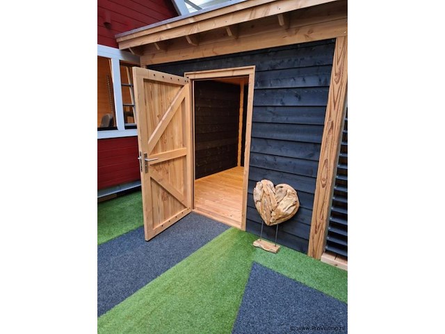 Flexwood type nijmegen overkapping met berging - 865x300cm - afbeelding 12 van  13