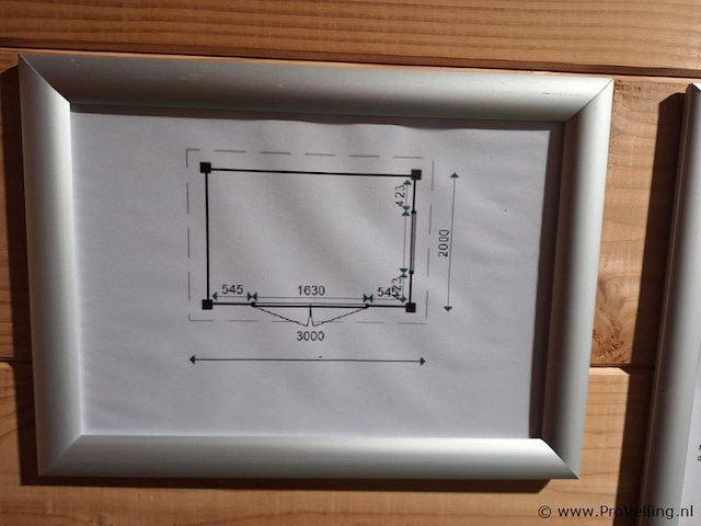 Flexwood (vuren) tuinhuis v.v. platdak - 300x200cm - afbeelding 12 van  14