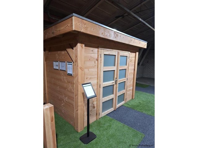 Flexwood (vuren) tuinhuis v.v. platdak - 300x200cm - afbeelding 1 van  14