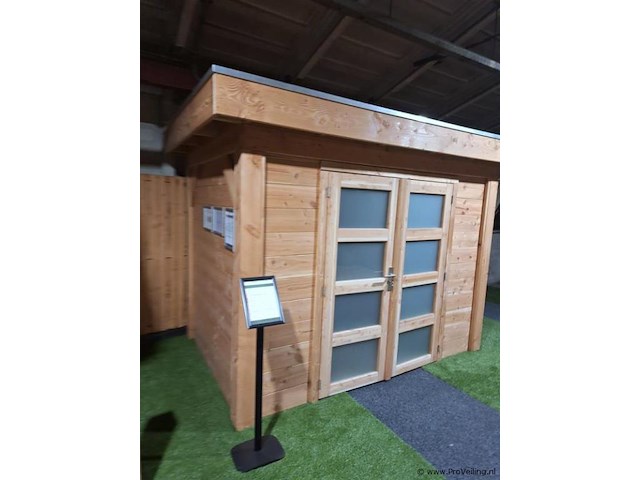 Flexwood (vuren) tuinhuis v.v. platdak - 300x200cm - afbeelding 2 van  14