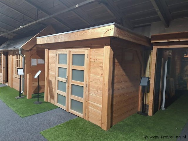 Flexwood (vuren) tuinhuis v.v. platdak - 300x200cm - afbeelding 3 van  14