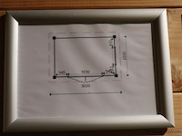 Flexwood (vuren) tuinhuis v.v. platdak - 300x200cm - afbeelding 4 van  15