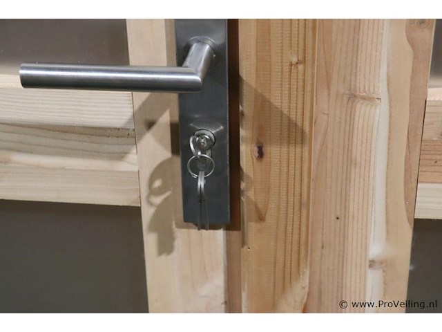 Flexwood (vuren) tuinhuis v.v. platdak - 300x200cm - afbeelding 9 van  15