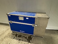Flightcase, blauw - afbeelding 1 van  3