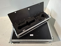 Flightcase, dfb flightcases, 3he flightcase tbv draadloze microfoons, zwart - afbeelding 2 van  4