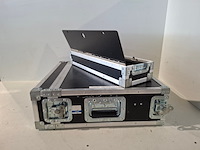 Flightcase, dfb flightcases, 3he flightcase tbv draadloze microfoons, zwart - afbeelding 4 van  4