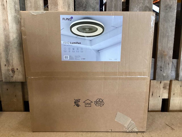 Flinq - fqc8420 - plafondventilator + lamp - afbeelding 2 van  3