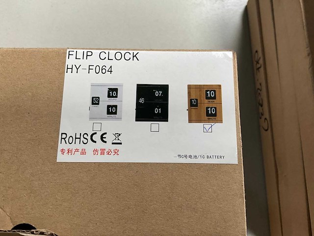 Flip over klok - afbeelding 2 van  2
