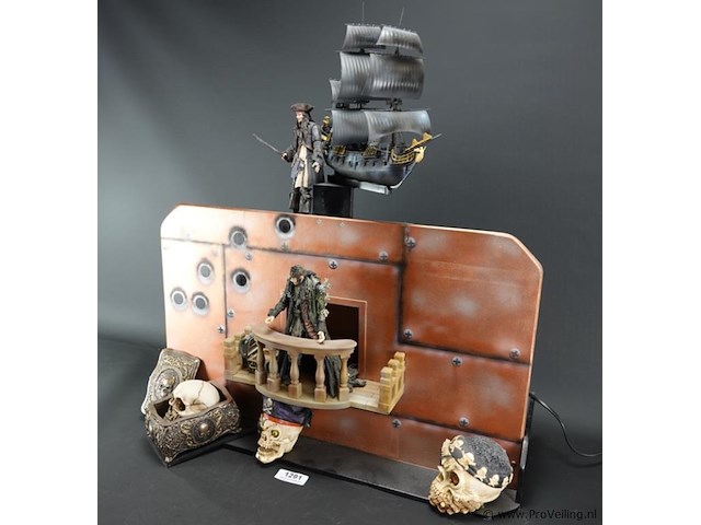 Flipperkast opzetstuk (topper) voor pirates of the caribbian pinball - afbeelding 3 van  10