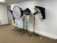 Flits- en studiolampen (4 stuks) - afbeelding 1 van  9