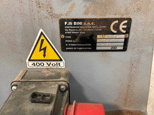 F.lli bini diverse mortises/wick mortiseringsmachine - afbeelding 8 van  11