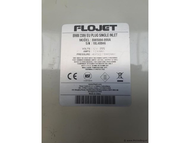 Flojet bw5004-000a waterpomp - bottled water dispenser t.b.v. koffiemachines - afbeelding 5 van  5