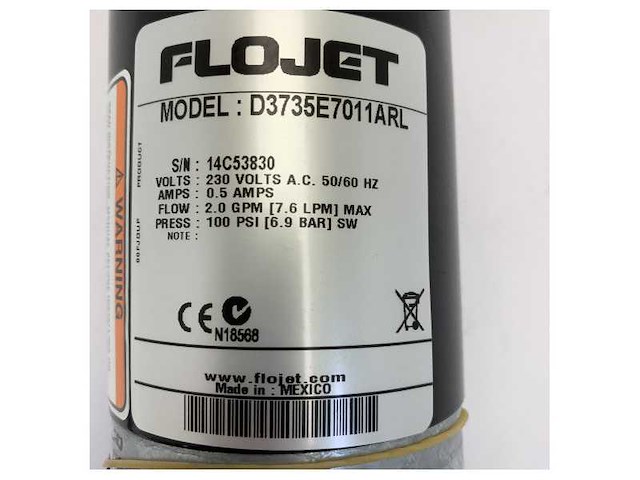 Flojet duplex ii diaphragm pump self-priming 230v 7.6l/min 100 psi - afbeelding 3 van  7