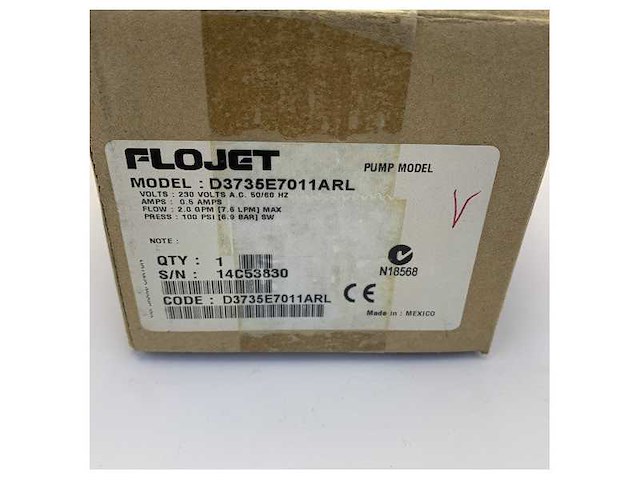 Flojet duplex ii diaphragm pump self-priming 230v 7.6l/min 100 psi - afbeelding 7 van  7