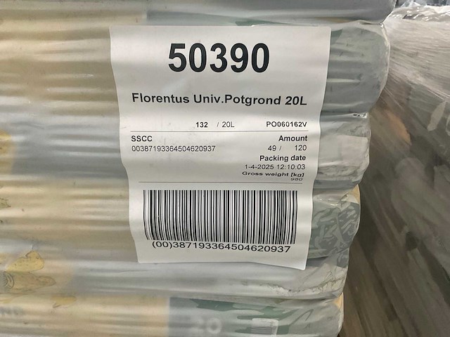 Florentus universeel 20 liter zakken potgrond (2x) - afbeelding 3 van  4