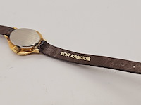 Flores mechanisch horloge op krokodillenleren band - afbeelding 7 van  7