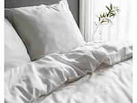 Florrèl duvet cover set plain sateen 60% org. cotton 40% 140x220+(1) 60x70 (20x) - afbeelding 3 van  6