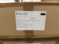 Florrèl duvet cover set plain sateen 60% org. cotton 40% 140x220+(1) 60x70 (4x) - afbeelding 6 van  6