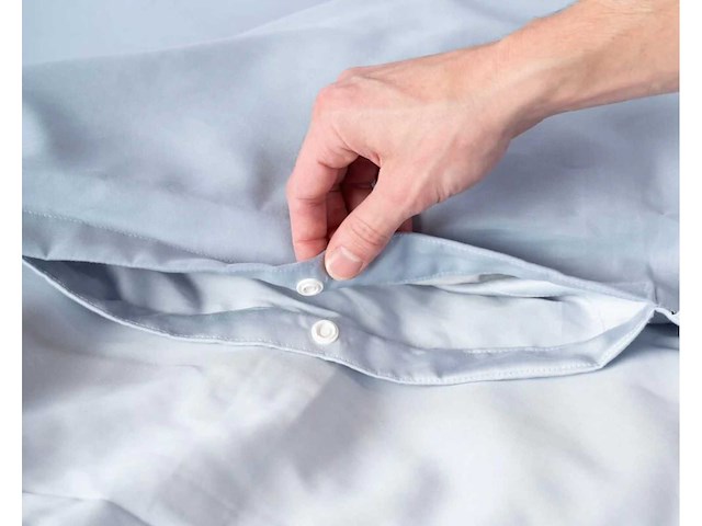 Florrèl duvet cover set plain sateen 60% org. cotton 40% 140x220+(1) 60x70 (4x) - afbeelding 4 van  6