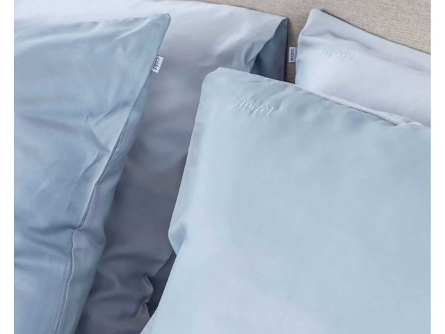Florrèl duvet cover set plain sateen 60% org. cotton 40% 140x220+(1) 60x70 (4x) - afbeelding 3 van  6