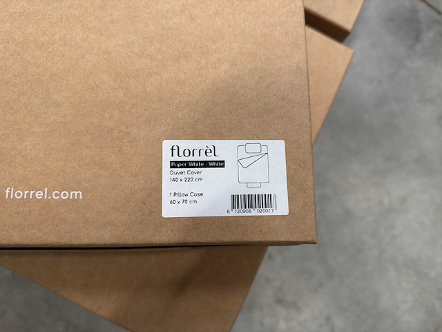 Florrèl duvet cover set plain sateen 60% org. cotton 40% 140x220+(1) 60x70 (7x) - afbeelding 7 van  7