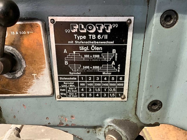 Flott tb6/11 tafelboormachine - afbeelding 6 van  6