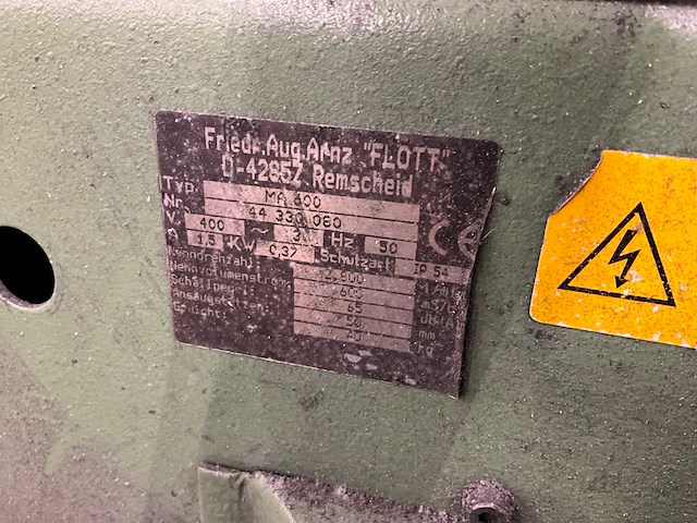 Flott tbsm 75 & ma600 bandschuurmachine en afzuiging - afbeelding 5 van  5