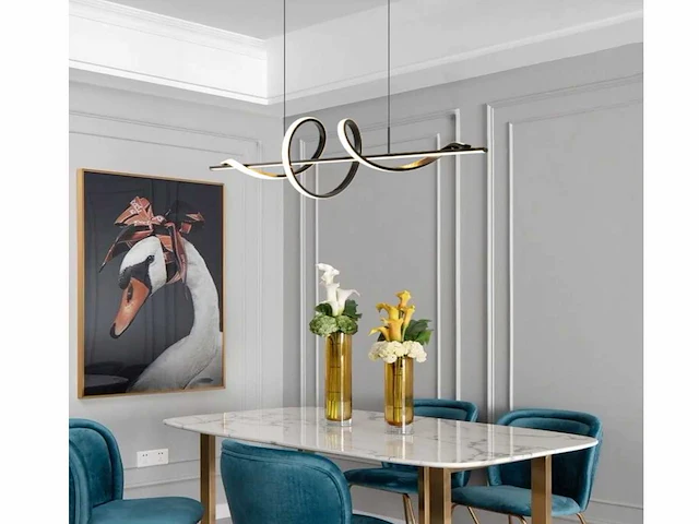 Flow led design armatuur zwart - afbeelding 4 van  8