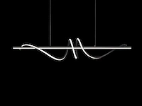 Flow led hanglamp zwart