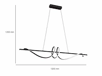 Flow led hanglamp zwart - afbeelding 4 van  8