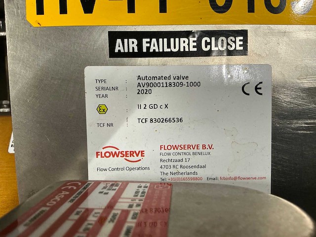 Flowserve pneumatische roterende ventielactulator (2x) - afbeelding 10 van  10