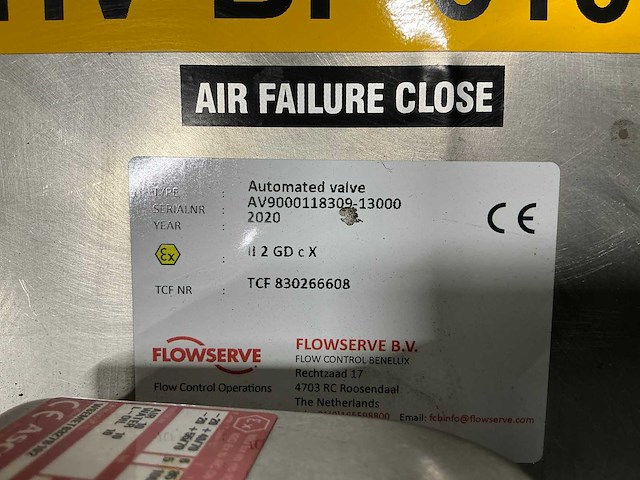 Flowserve pneumatische roterende ventielactulator (2x) - afbeelding 9 van  10