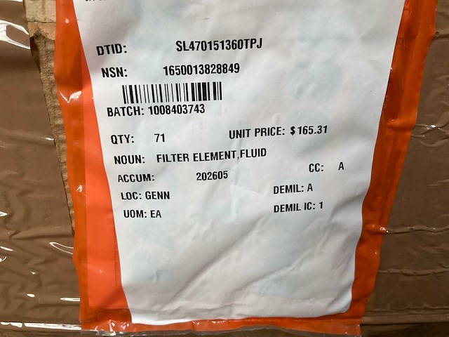 Fluid filter element (71x) - afbeelding 5 van  6