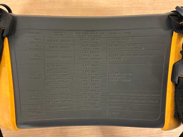 Fluke 1664 fc multifunctionele installatietester - afbeelding 3 van  7